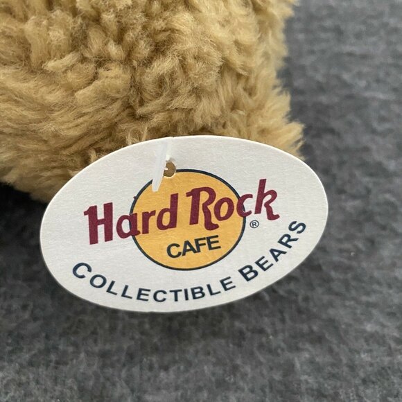 Hard Rock Cafe INDIANAPOLI 1990s Honey TEDDY BEAR Plush  Denim Jacket Vtg - Picture 7 of 8